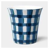 Threshold Ceramic Plaid Decorative Planter