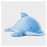Pillowfort Dolphin Weighted Throw Pillow Blue