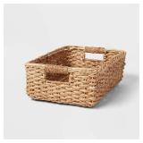 Brightroom Braided Seagrass Folio Bin 6x12x17in