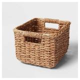 Brightroom Braided Seagrass Crate 11 Cube Khaki