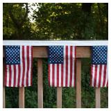Valley Forge Patriotic Garland 8 x 12 Inch Flags