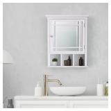 Teamson Home Neal 20x24in Wooden Medicine Cabinet