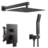Forious HH01010B-10 10in Dual Shower System Black