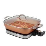 Megachef Electric Fry Pan 11.81 Inch Non-Stick