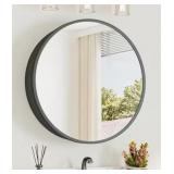KeonJinn HD-JSKJG-R76bk Round Medicine Cabinet...