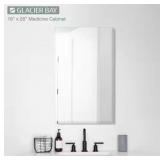 Glacier Bay 16x26in Wood Medicine Cabinet Mirror