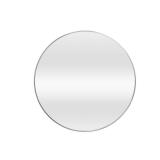 Inch Round Aluminum Wall Mirror Silver