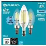EcoSmart FG-04071 B11 LED Candelabra 3pk