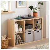 Brightroom 6-Cube Organizer Cabinet Natural