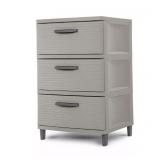 Brightroom 3-Drawer Storage Cabinet Gray
