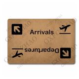 GXFC ZHAO Arrivals Departure Doormat 24x16in