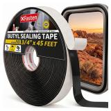 XFasten Butyl Tape 34in x 45ft Black EPDM Seal