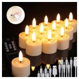 UniEasy Rechargeable LED Tea Lights 12pk