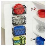 Mixisav Cabinet Door Organizer Shelves 4pk