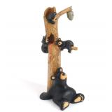 Demdaco Bearfoots Honey Tree Black Bear Figurine