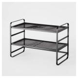 Brightroom 2 Tier Metal Mesh Shoe Rack