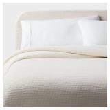 Threshold Matelasse Blanket FullQueen Cream 90x92