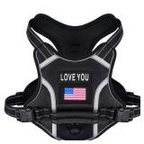 WOCUME No Pull Dog Vest Harness XS Black