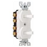 Leviton 5243-W 3-Way AC Combination Switch White