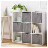 Brightroom 93209253 9-Cube White Bookshelf