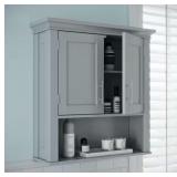 RiverRidge Somerset Two-Door Wall Cabinet Gray