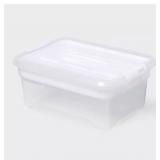 qt Solution Storage Box With Insert Tray White