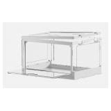 Qt Collapsible Clear Storage Bins With Lids