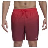 Calvin Klein Mens Swim Trunks Red Large