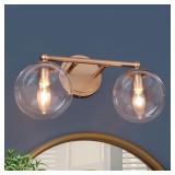 Durent Lighting 2-Light Gold Vanity Sconce
