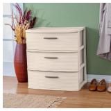 Drawer Wide Tower Snowfall White