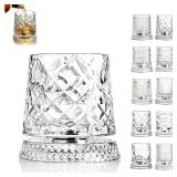 ZXAPJJD 360 Rotating Whiskey Glass Sword 9oz