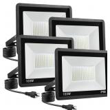 Zhoulamp 100W LED Flood Lights 4pk