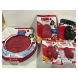 Mixed Lot Of Kong Classic and Flyer Dog Toys