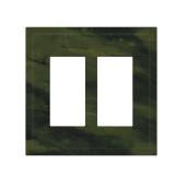 Gnixyunxi 2 Gang Rocker Outlet Cover Green Marble