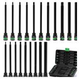 TecoTek 20pc 38 Drive Long Hex Bit Socket Set