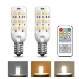 TobeBright E12 LED Candelabra Bulbs Remote 2pk