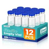 Furwey Sterile Glass Vials 2ml 12pk