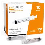 Bh Supplies Luer Lock Syringes 10ml 100ct