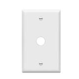 Enerlites 8861-W PhoneCable Wall Plate White