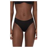 Commando Chic Mesh Thong Black Medium