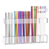 Rycid Large Acrylic Straw Holder Cabinet Organizer