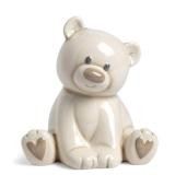 Demdaco Teddy Bear Ceramic Piggy Bank 7x5.5 Inch
