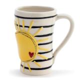 DEMDACO Stoneware Yellow Sun & Stripes Mug by...