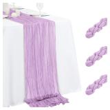 3 Pack Lavender Table Runner 17x108 Inch...