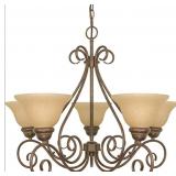 NUVO 60/1023 Five Light Chandelier, Sonoma Bronze