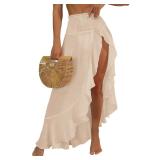 ZAFUL Split to Thigh Swimsuit Coverup for Women...