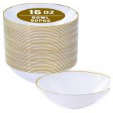 I00000 16 Oz 50 Count White Disposable Soup...