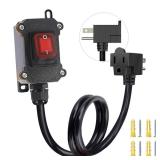 Inline Extension Cord Switch with 14AWG Cable...