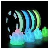 iSANMATE 3D Printer Filament Bundle, Glow in...