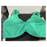 Bravissimo Textured Bikini Top Green Size 34J
